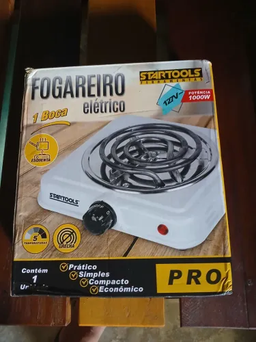 Fogareiro elétrico 110v portátil praticidade em sua cozinha 