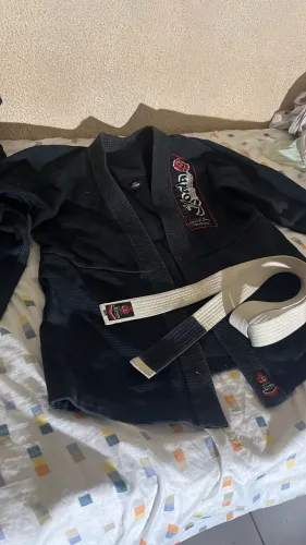 Kimono trançado preto A0