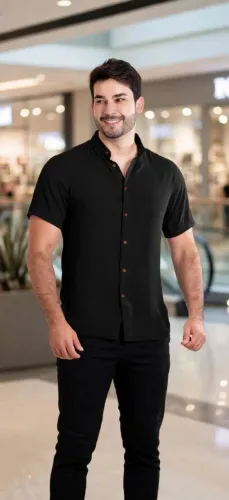 Camisa gola padre tamanhos P M G I GG