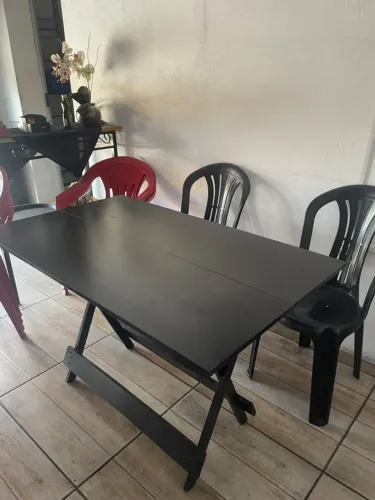 06 unidades de mesas de madeira para restaurante
