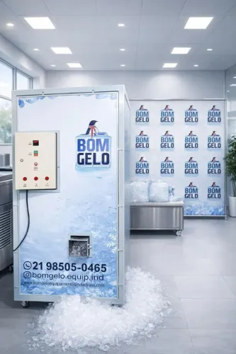 Máquinas de gelo em cubos e em escamas