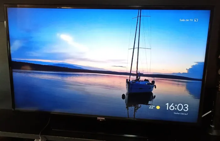 Tv Samsung 46" com Chromecast.