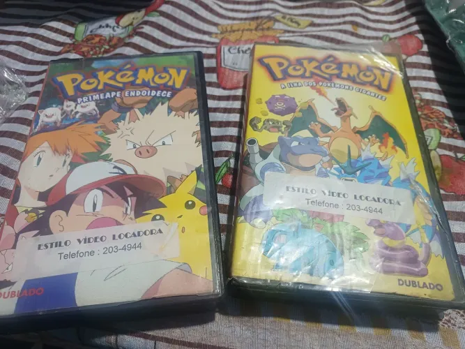 Fitas de VHs Pokemon, antigas