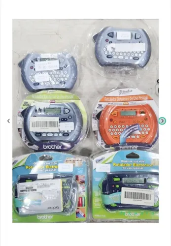 Lote Aprox. 20 Calculadoras e Rotuladores Eletrônicos Casio Brother Elgin
