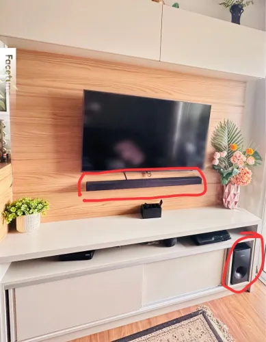 Soundbar Sansung HW-K360 + caixa + controle 