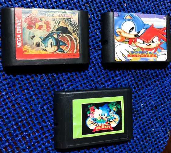 Sonic Spinball Sonic 3d Blast Sonic Knucles Mega Drive Cartucho