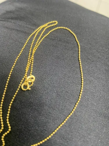 Corrente feminina Ouro 18k 750 - 1,9g - 45cm - Bolinha