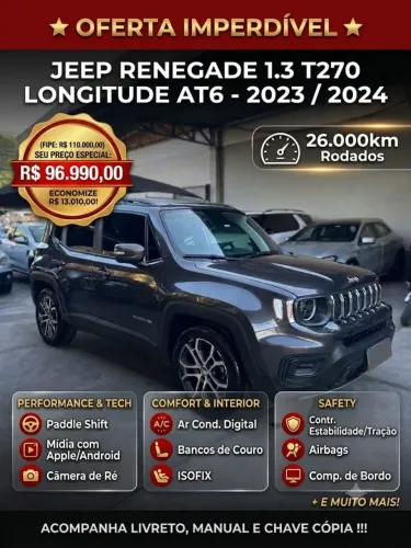 Jeep Renegade Long. T270 1.3 TB 4X2 Flex Aut. 2024