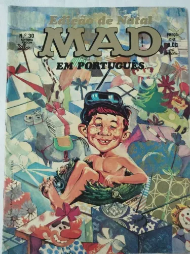 Revista antiga MAD edição de natal n°30