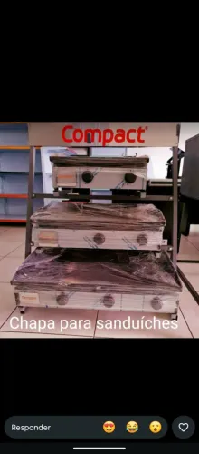 CHAPAS PARA HAMBURGUER ,SANDOICHES PEQ ,MEDIA É GRANDE IMEDIATAS * SO NOVAS  