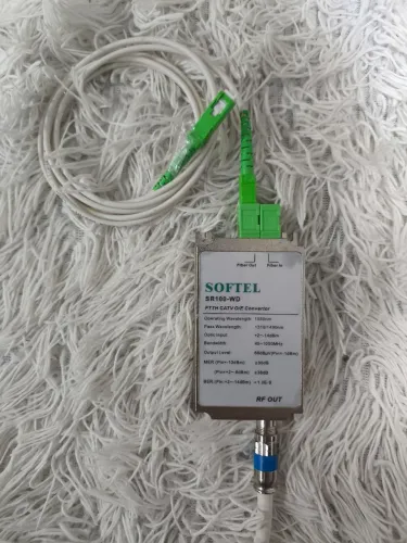 Conversor de fibra óptica para tv