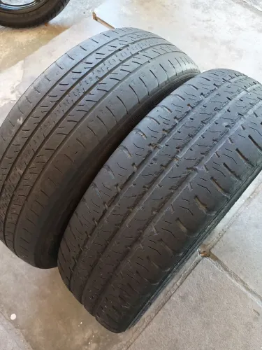 2 PNEUS ARO 14 MEIA VIDA 175/65