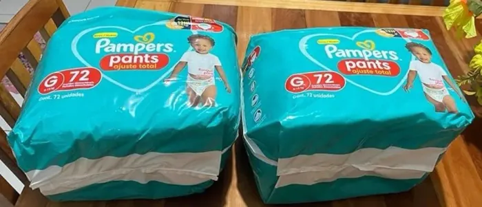 Fralda Pampers Shortinho G 72 unidades 