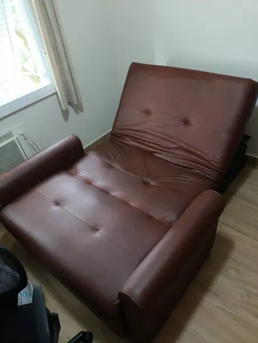 Sofá-Cama Reclinável Usado 2 Lugares - Marrom