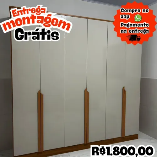 Guarda roupa 6P Bianca MDF