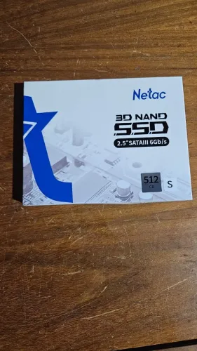 SSD Netac 512GB SATA III 2.5" 6Gb/s 3D NAND - Novo na Caixa