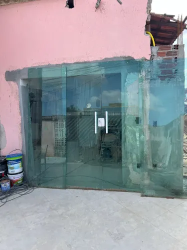 Porta de vidro 4 partes