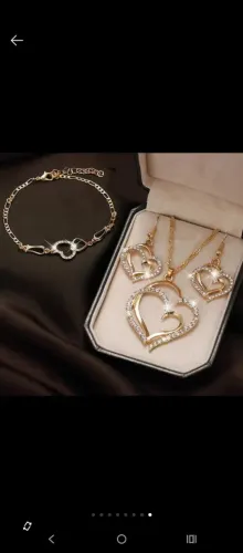 Conjunto cordão e brincos folheados a ouro (precinho)