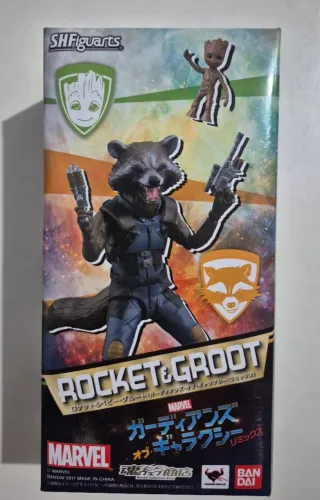 Rocket e Baby Groot Shfiguarts completo