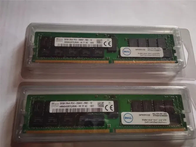 Memória de servidor 64GB2DDR4 registrada PC4 2666 (2 pente de 32 GB)
