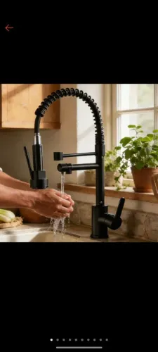 Torneira Gourmet Monocomado preta