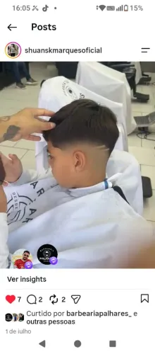Corte de cabelo a domicílio *
