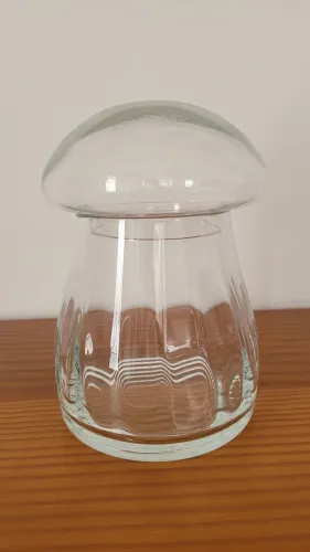 Baleiro Cogumelo de Vidro