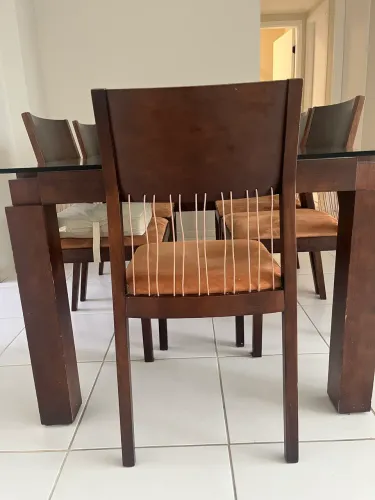 Mesa retangular 6 lugares