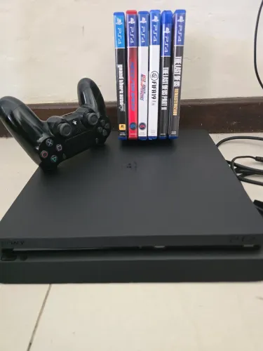 Playstation 4 slim com 6 jogos 1 controle