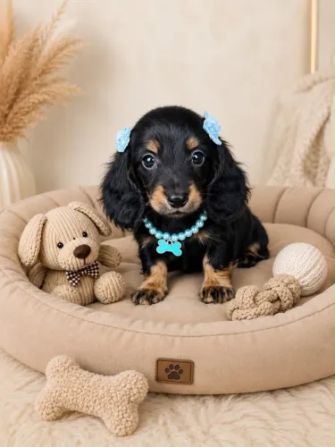 Dachshund pelo longo e curto