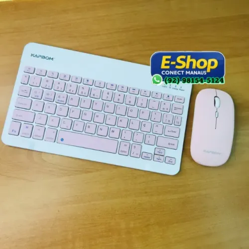 Teclado Com Mouse Bluetooth Sem Fio - Entrega Grátis