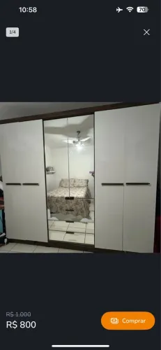 Vendi guarda roupa de casal usado já desmontado