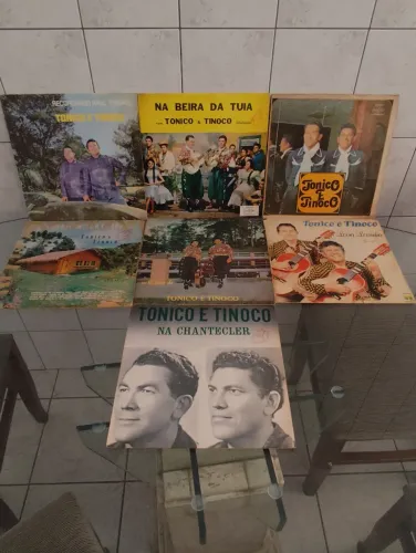 7 LPs Tonico & Tinoco vinil coletânea