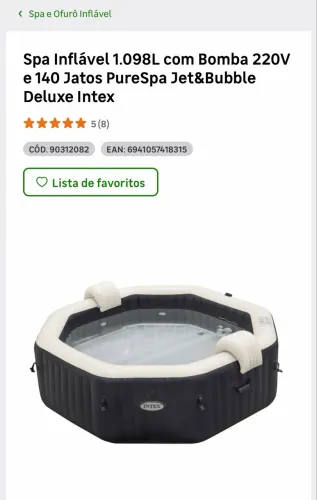 Spa Intex 6 pessoas 
