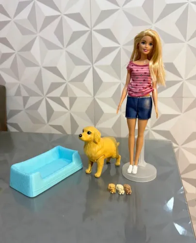 barbie filhotinhos recém-nascido - cachorra grávida