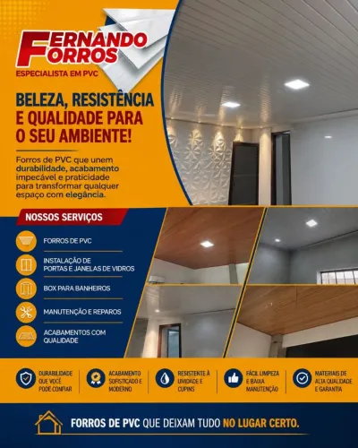Forro pvc / branco liso frisado amadeirado