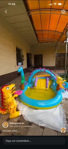 Mini parque aquático inflável
