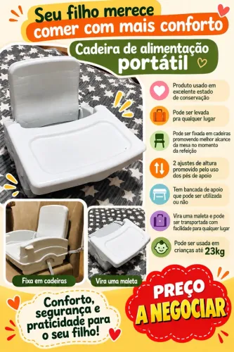 Cadeira de alimentação portátil
