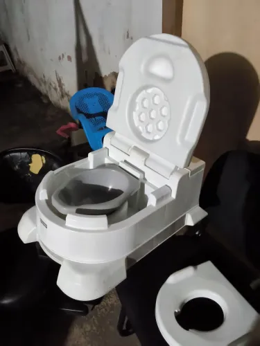 Troninho Deluxe 4 Em 1 Oceano Fisher Price Na Cor Branca