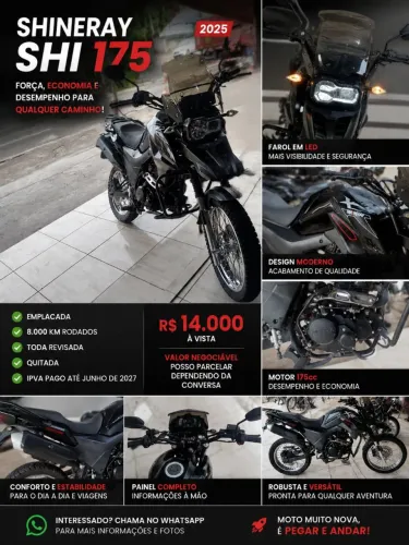 Vendo SHI 175 2025 Pouco rodada