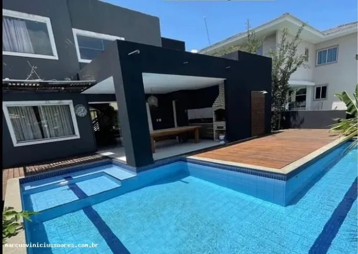 Casa em Condomínio para Locação em Camaçari, Abrantes, 6 dormitórios, 5 suítes, 8 banheiro