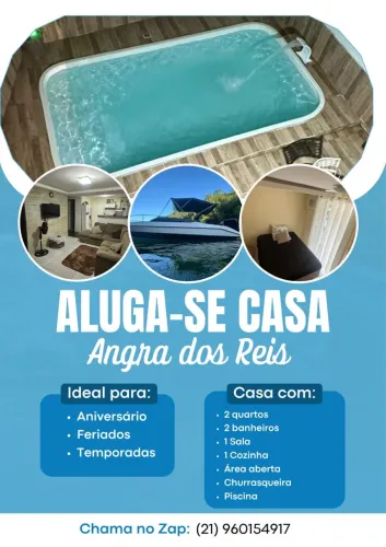 Alugo casa de praia em Angra dos reis 