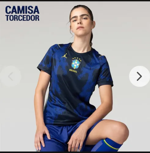 Camisa Brasil feminina babylook
