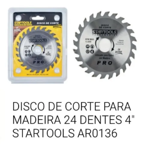 DISCO DE CORTE MADEIRA 24 DENTES 