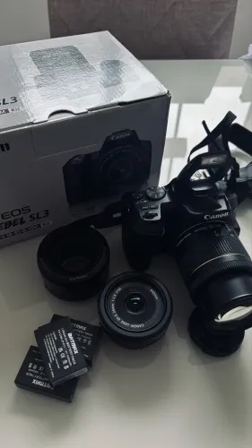 Canon EOS Rebel SL3 + 3 Lentes | Kit Completo