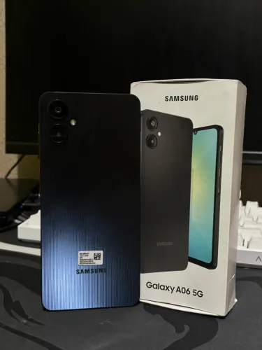 Galaxy A06 5G Preto 128GB - Completo com Caixa e Acessórios