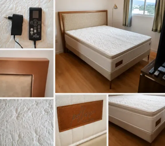 Cama de casal tecnológica Pellens - massagem, infravermelho e cromoterapia