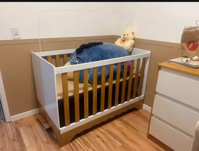 Berço 3 em 1 americano MDF Popy