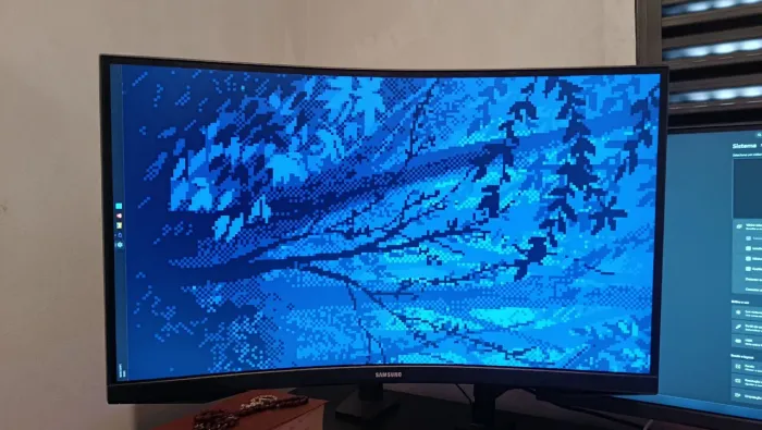 Monitor Samsung Odyssey 27" Curvo + Suporte Articulado