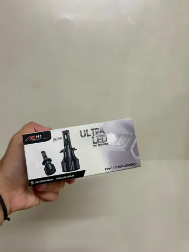 Par Lâmpada Ultra LED ASX H1 70W 10.000 Lumens (Novo/Na Caixa)